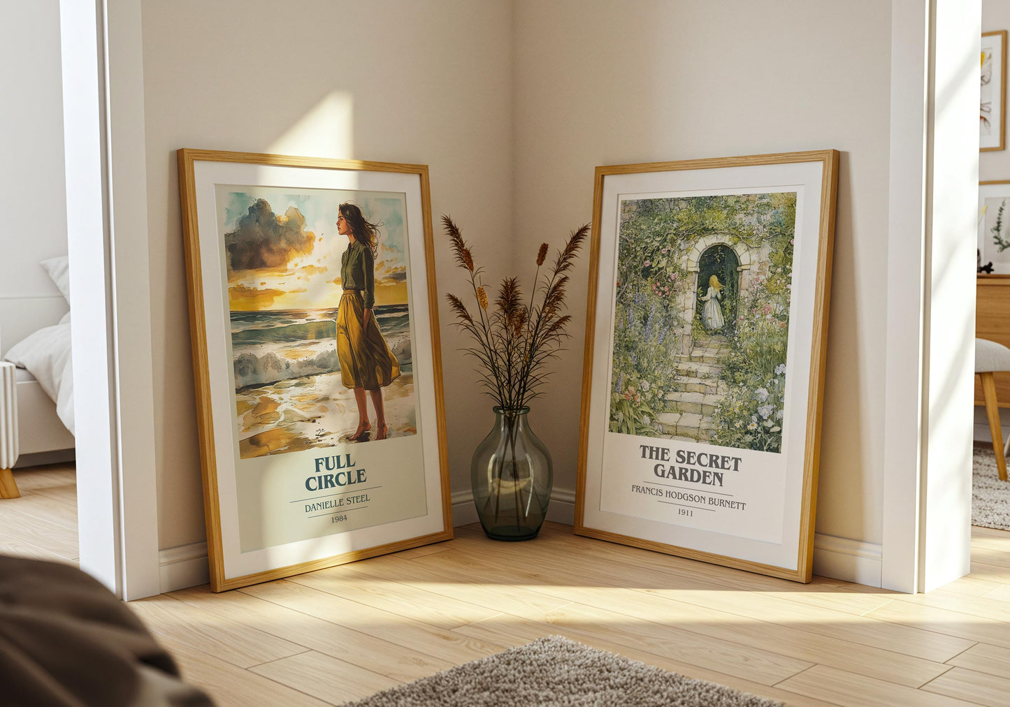 Full Circle book cover poster paired in gallery wall – literary art prints