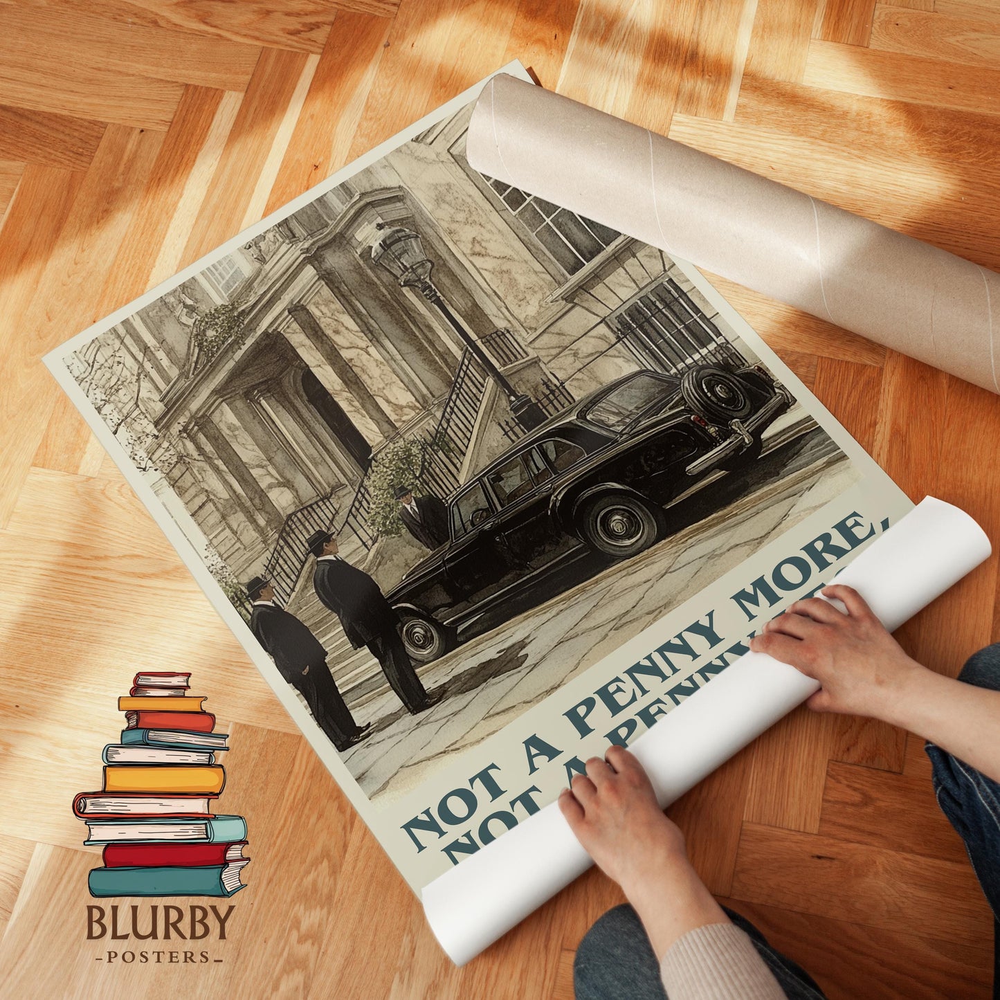 Not A Penny More, Not A Penny Less by Jeffrey Archer | Book Poster | Literary Art Gift For Book Lover | Novel Inspired Wall Art