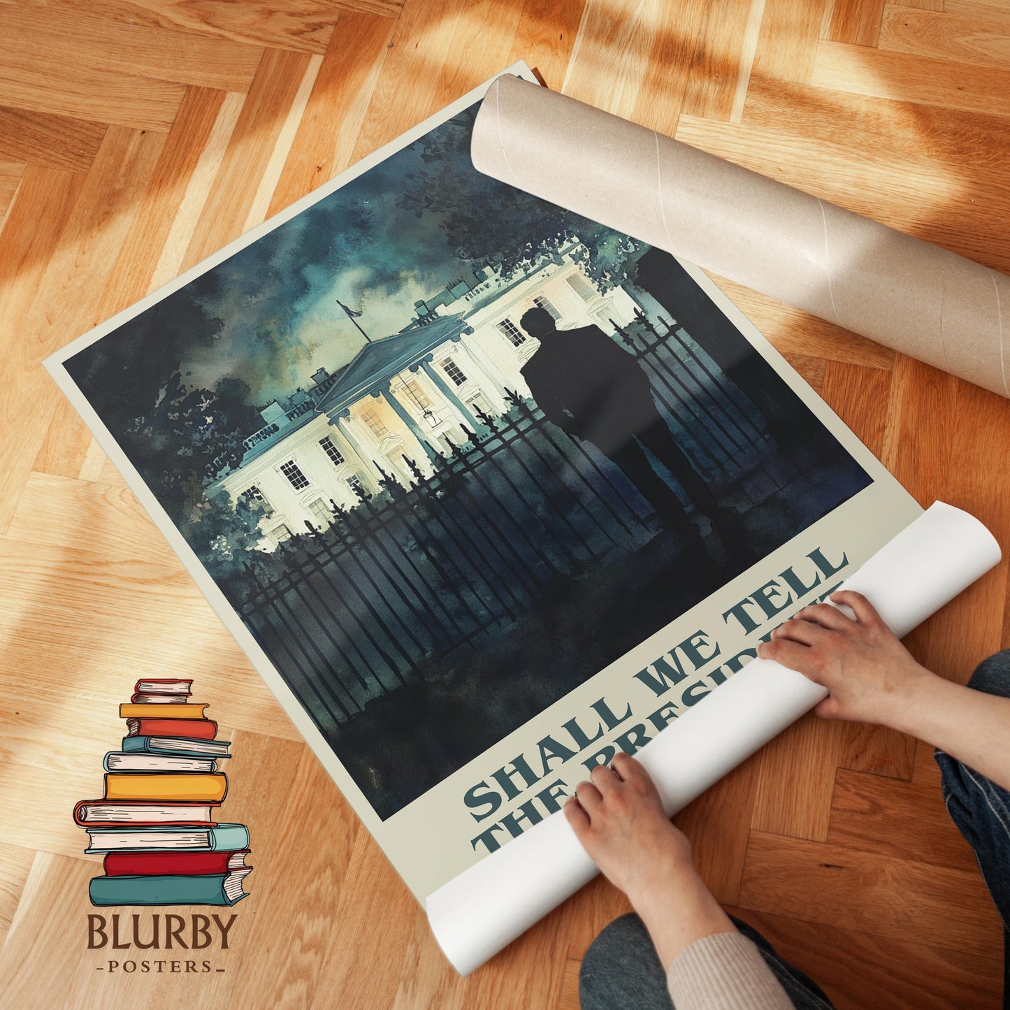 Shall We Tell The President? by Jeffrey Archer | Book Poster | Literary Art Gift For Book Lover | Novel Inspired Wall Art