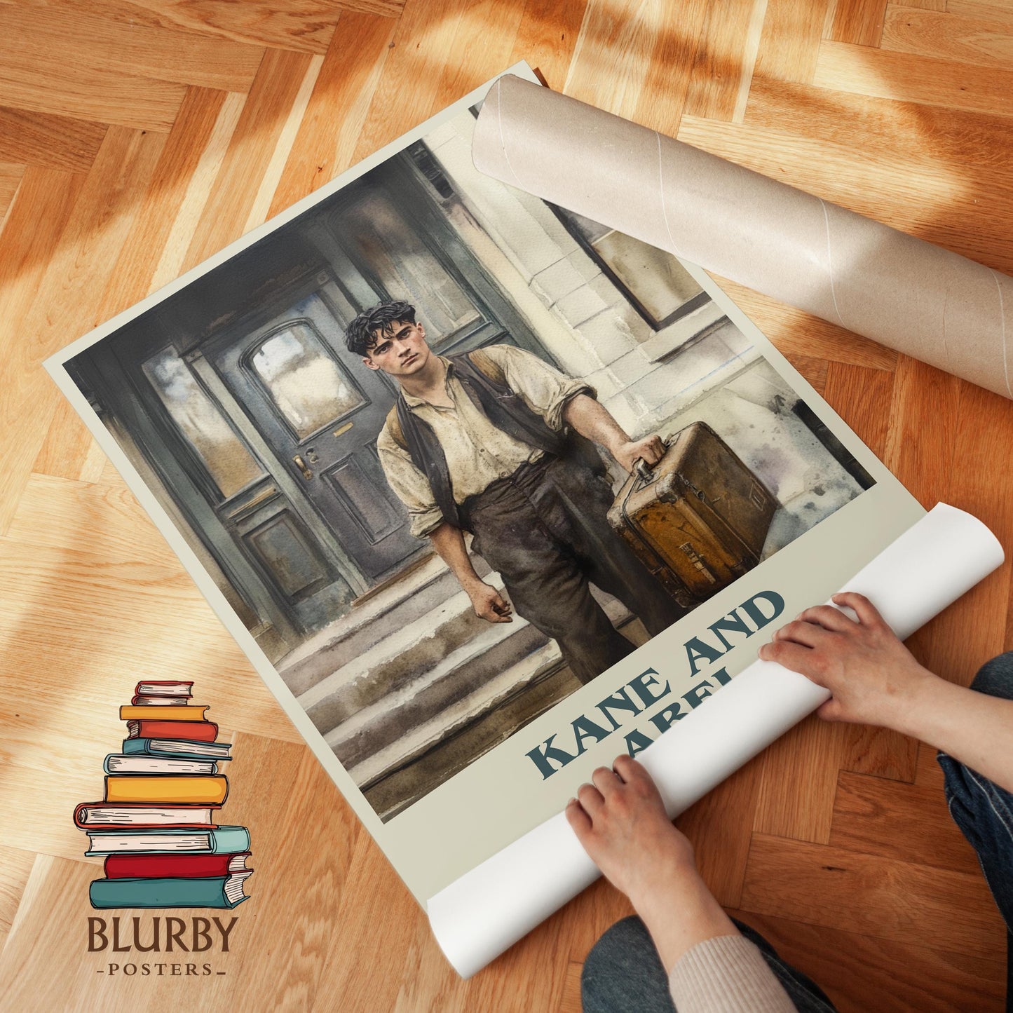 Kane and Abel by Jeffrey Archer | Book Poster | Literary Art Gift For Book Lover | Novel Inspired Wall Art
