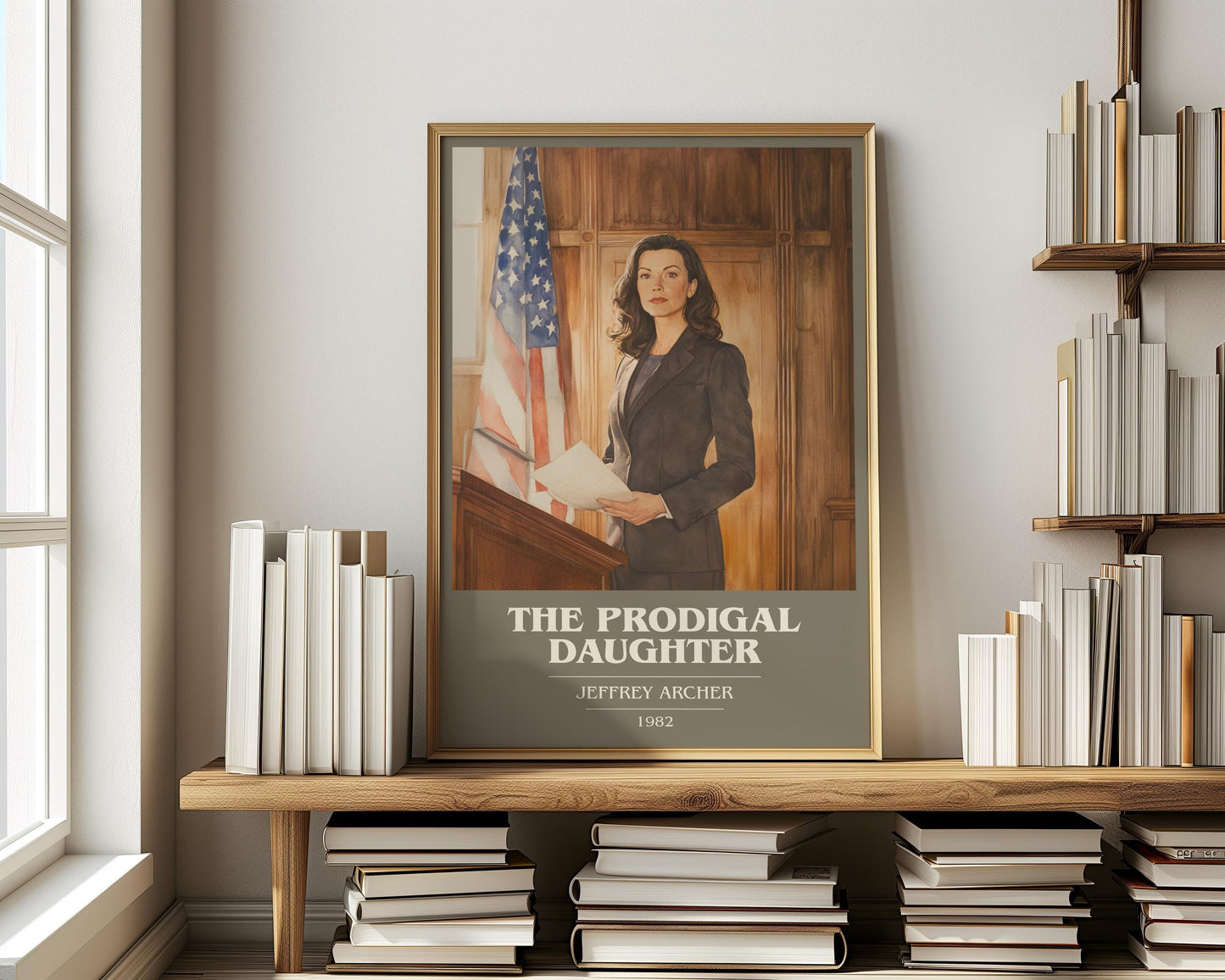 The Prodigal Daughter by Jeffrey Archer | Book Poster | Literary Art Gift For Book Lover | Novel Inspired Wall Art