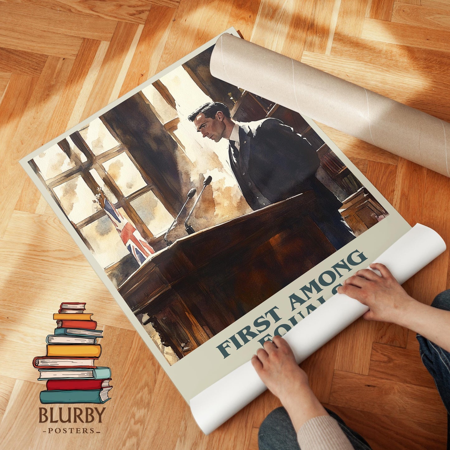 First Among Equals by Jeffrey Archer | Book Poster | Literary Art Gift For Book Lover | Novel Inspired Wall Art