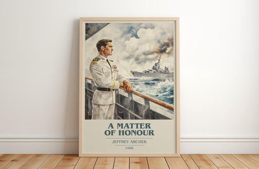 A Matter Of Honour by Jeffrey Archer | Book Poster | Literary Art Gift For Book Lover | Novel Inspired Wall Art