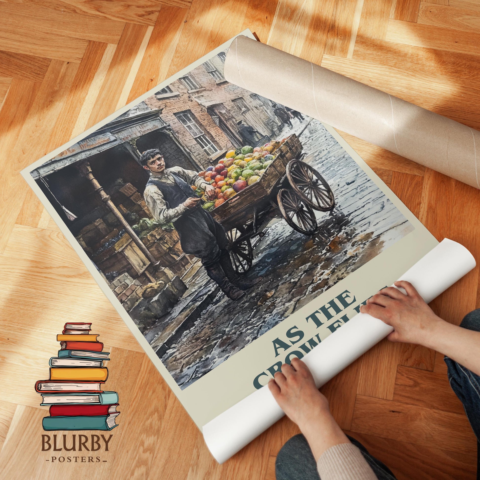 As The Crow Flies by Jeffrey Archer | Book Poster | Literary Art Gift For Book Lover | Novel Inspired Wall Art