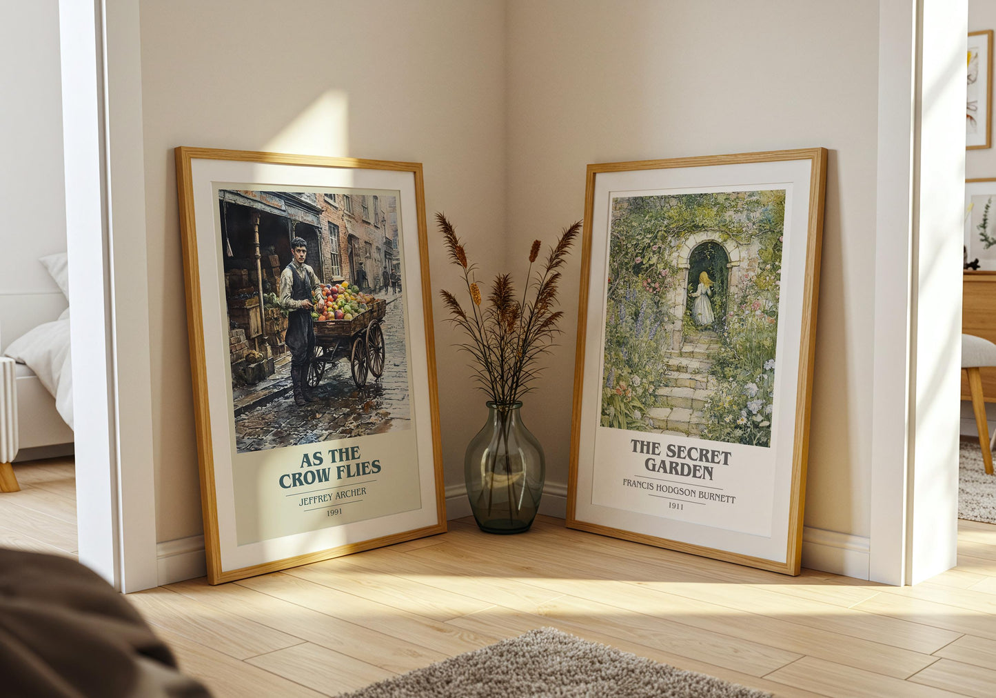 As The Crow Flies by Jeffrey Archer | Book Poster | Literary Art Gift For Book Lover | Novel Inspired Wall Art