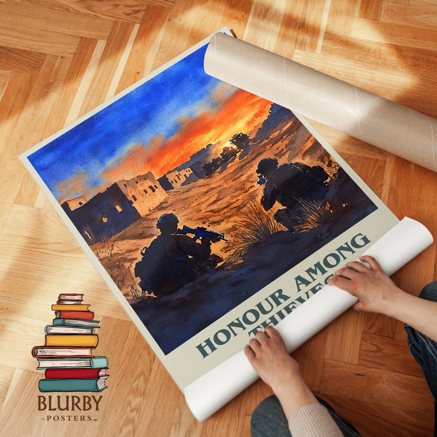 Honour Among Thieves by Jeffrey Archer | Book Poster | Literary Art Gift For Book Lover | Novel Inspired Wall Art