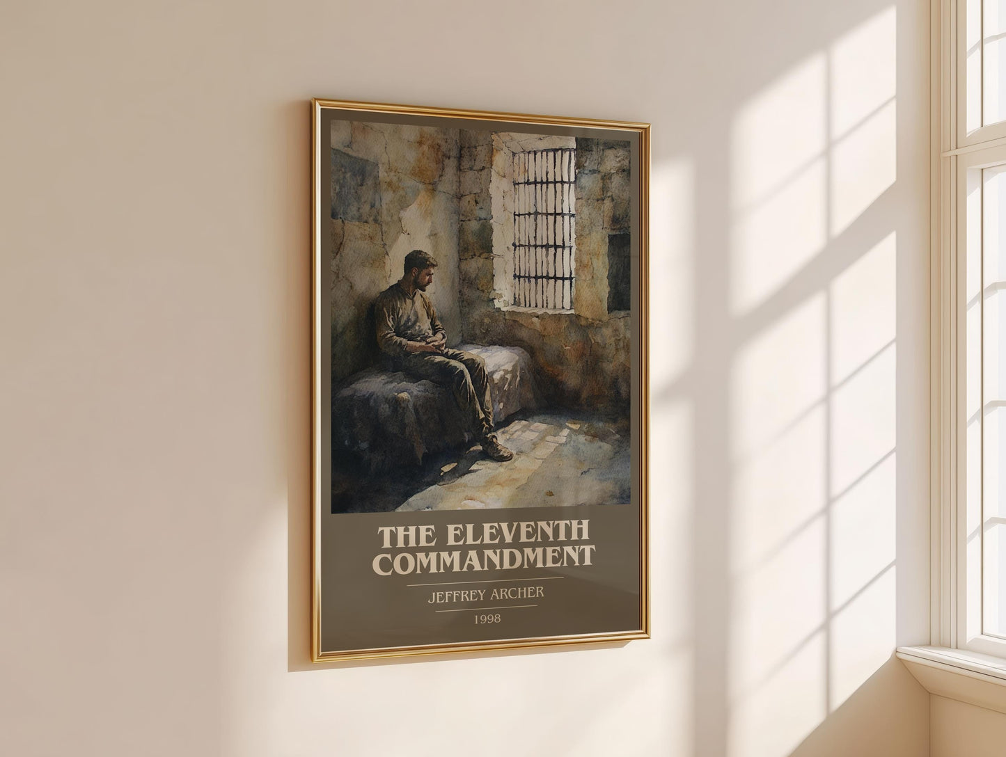 The Eleventh Commandmant by Jeffrey Archer | Book Poster | Literary Art Gift For Book Lover | Novel Inspired Wall Art