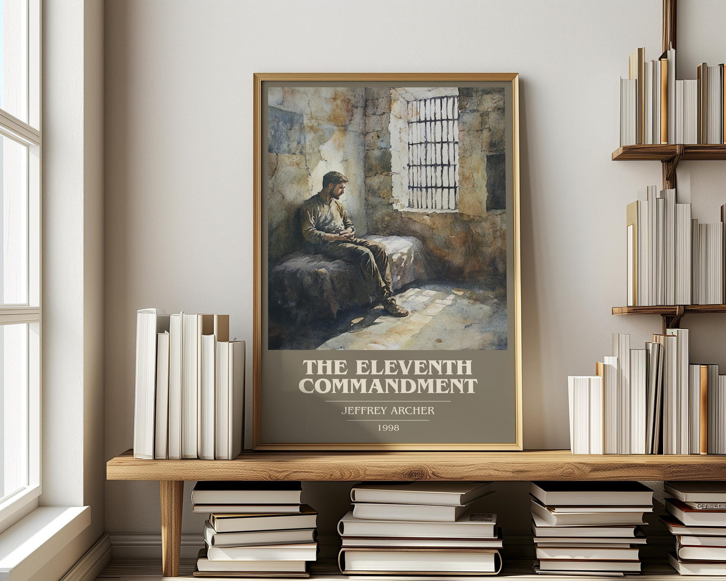 The Eleventh Commandmant by Jeffrey Archer | Book Poster | Literary Art Gift For Book Lover | Novel Inspired Wall Art