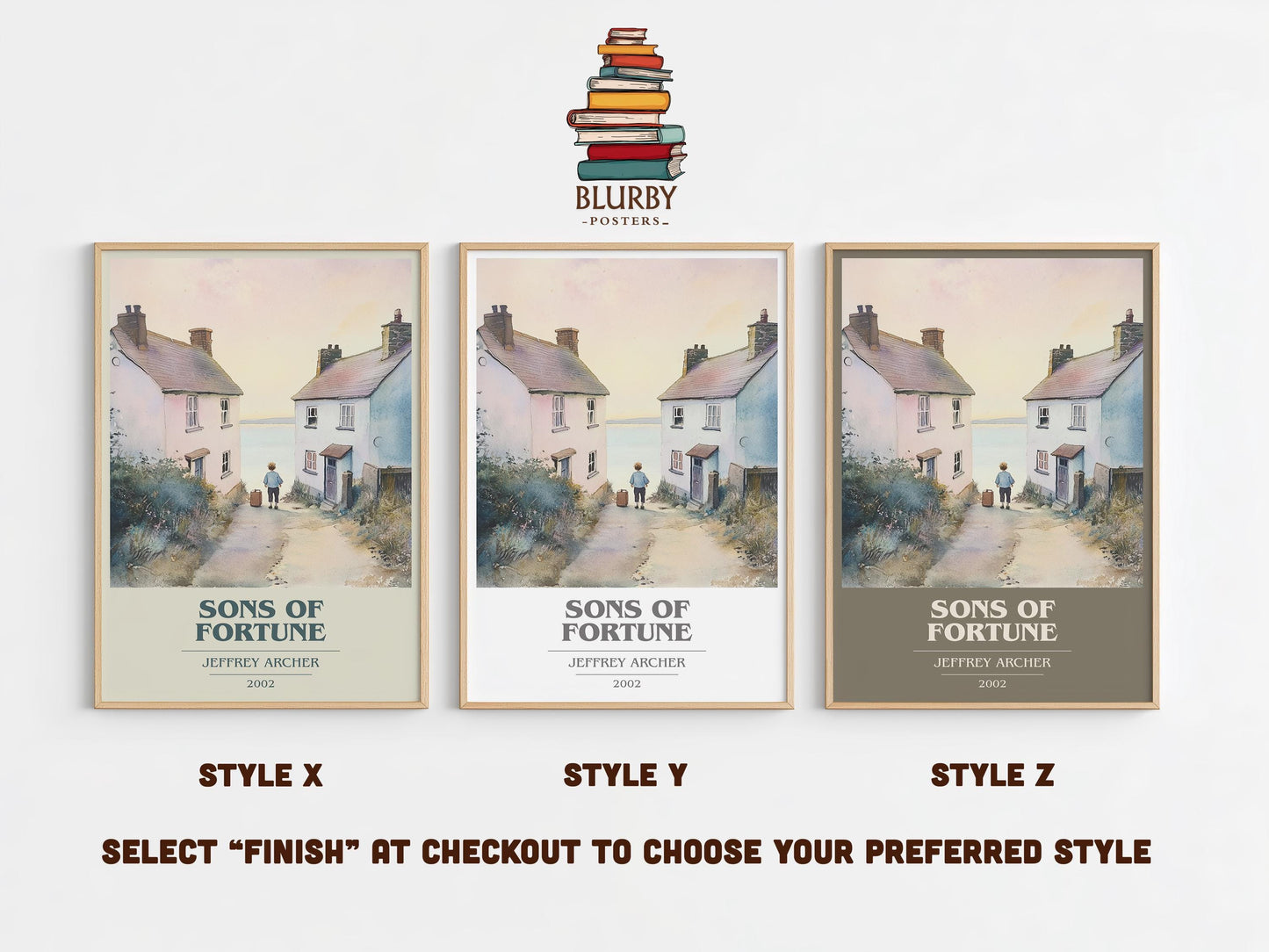 Sons Of Fortune by Jeffrey Archer | Book Poster | Literary Art Gift For Book Lover | Novel Inspired Wall Art