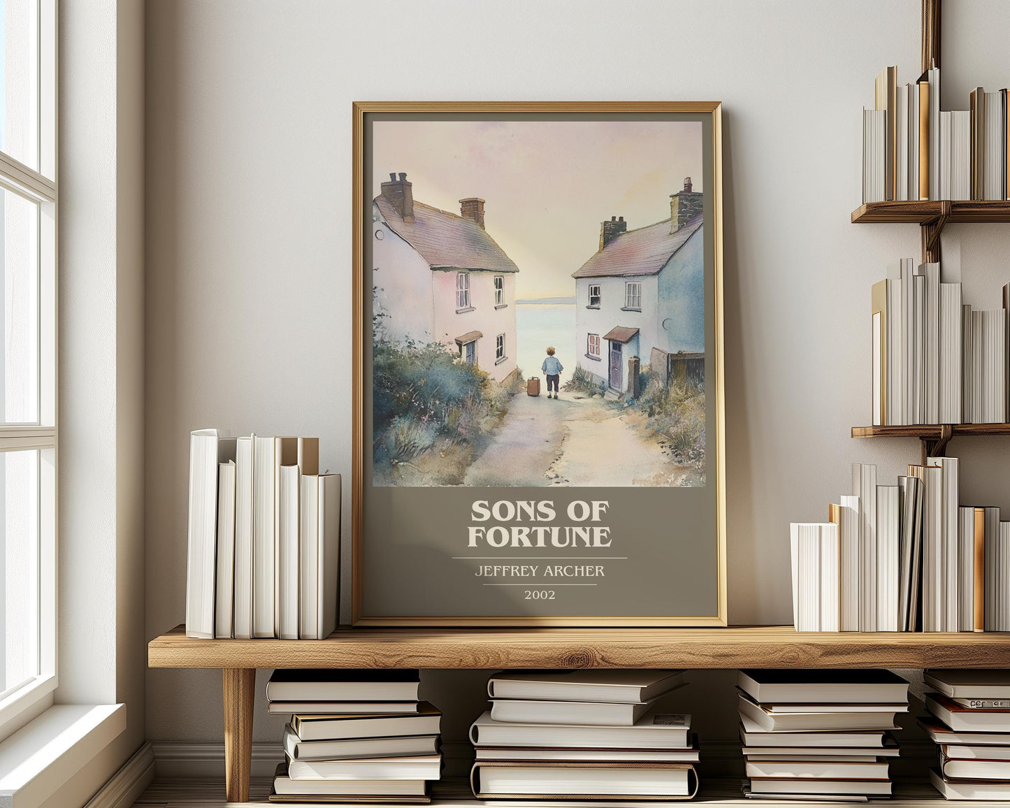Sons Of Fortune by Jeffrey Archer | Book Poster | Literary Art Gift For Book Lover | Novel Inspired Wall Art
