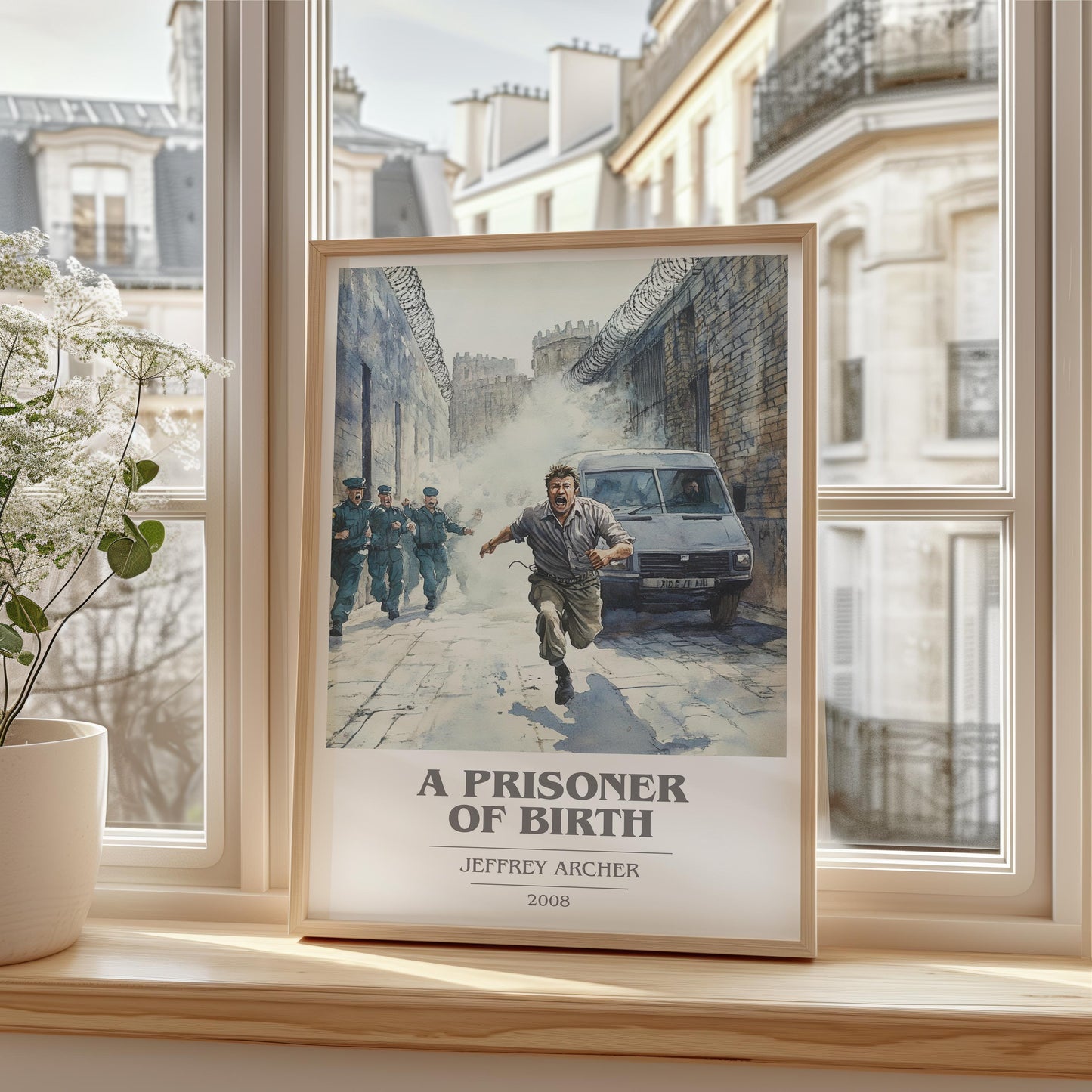 A Prisoner Of Birth by Jeffrey Archer | Book Poster | Literary Art Gift For Book Lover | Novel Inspired Wall Art