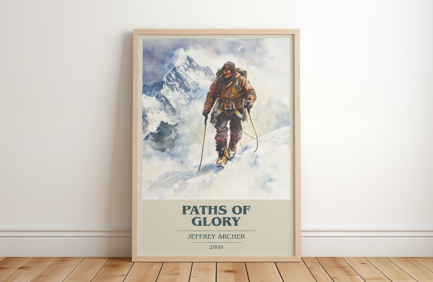 Paths Of Glory by Jeffrey Archer | Book Poster | Literary Art Gift For Book Lover | Novel Inspired Wall Art