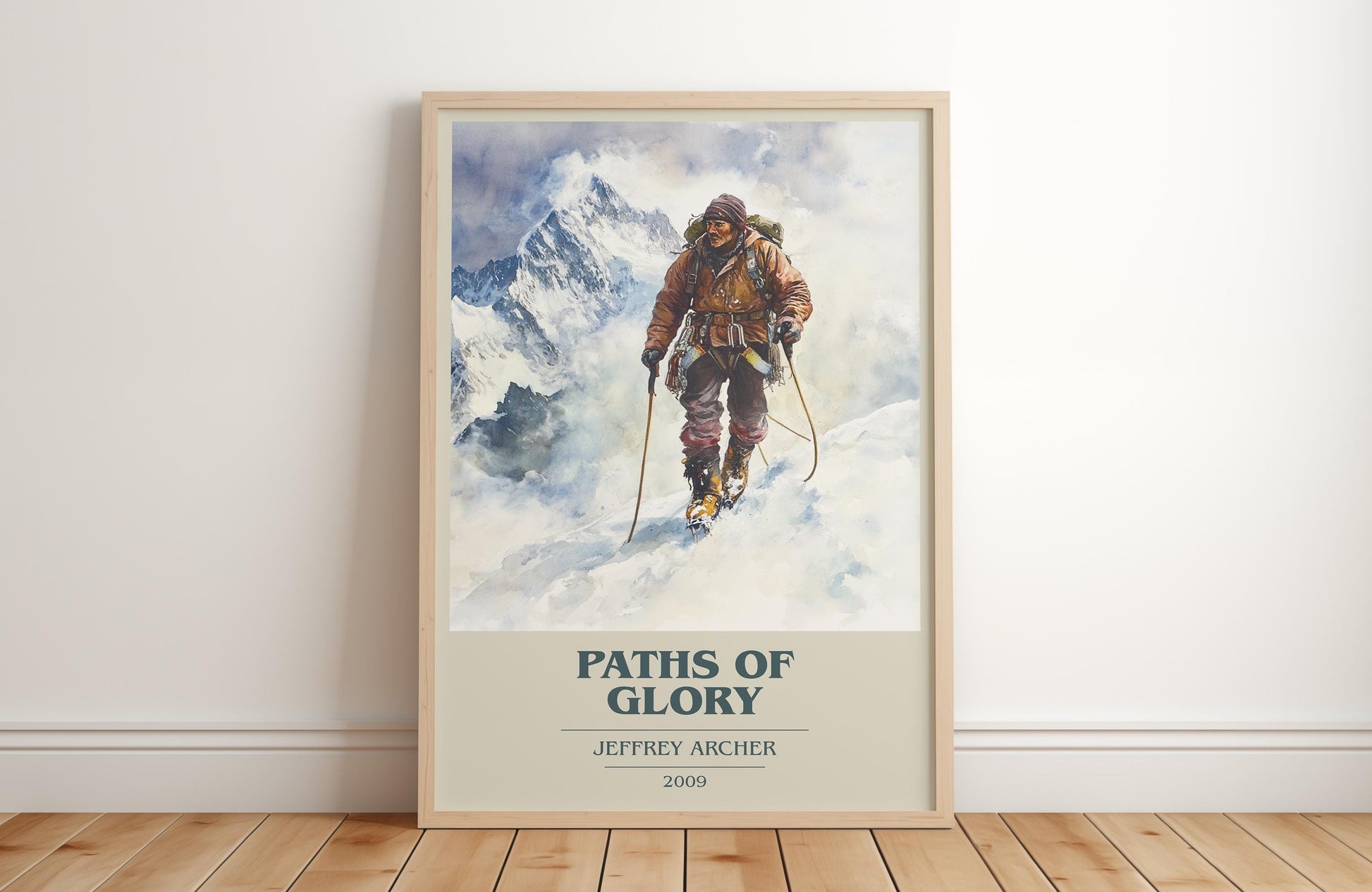 Paths Of Glory by Jeffrey Archer | Book Poster | Literary Art Gift For Book Lover | Novel Inspired Wall Art