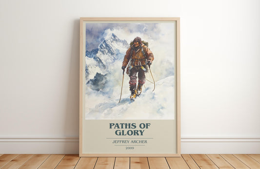 Paths Of Glory by Jeffrey Archer | Book Poster | Literary Art Gift For Book Lover | Novel Inspired Wall Art