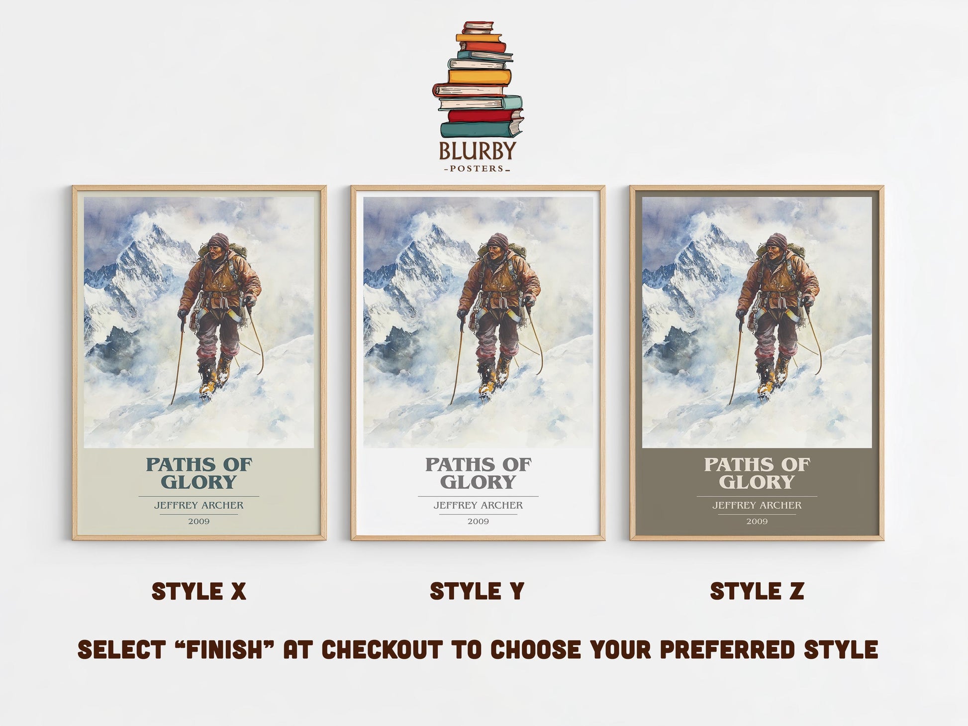 Paths Of Glory by Jeffrey Archer | Book Poster | Literary Art Gift For Book Lover | Novel Inspired Wall Art