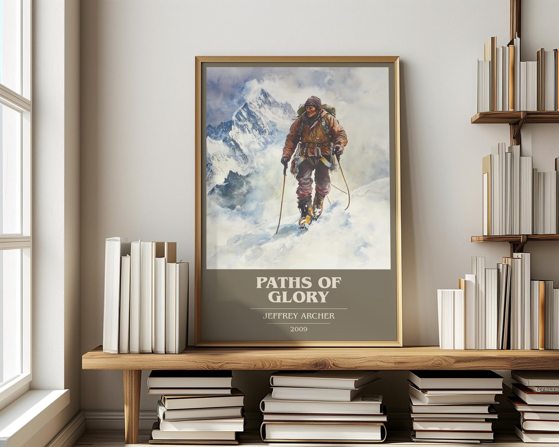 Paths Of Glory by Jeffrey Archer | Book Poster | Literary Art Gift For Book Lover | Novel Inspired Wall Art