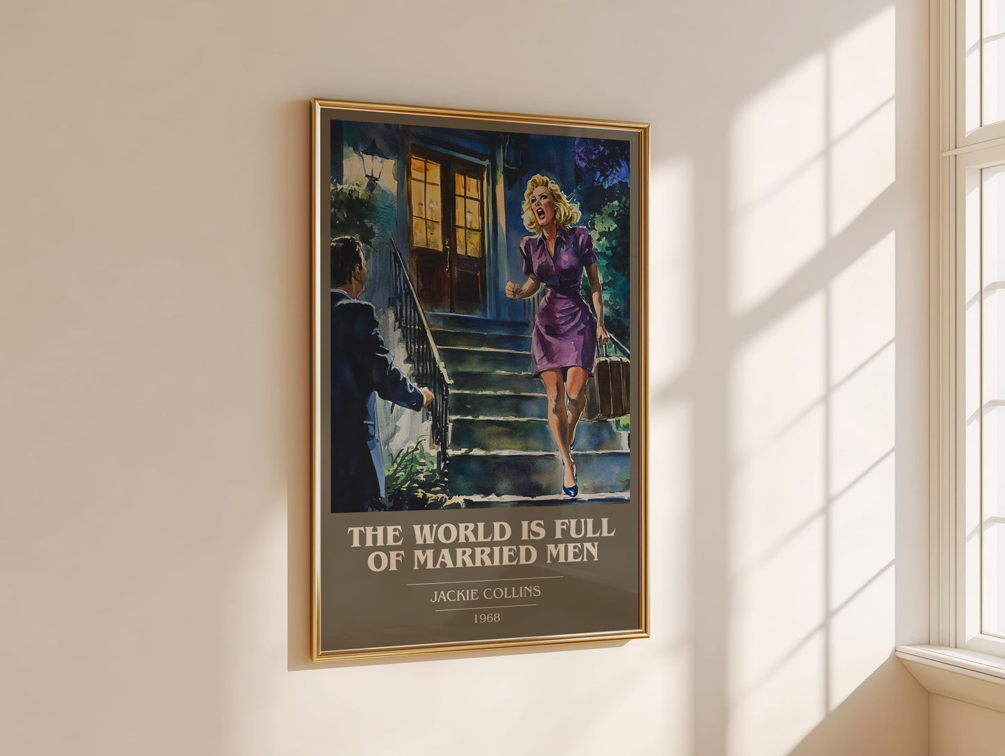 The World Is Full Of Married Men by Jackie Collins | Book Poster | Literary Art Gift For Book Lover | Novel Inspired Wall Art