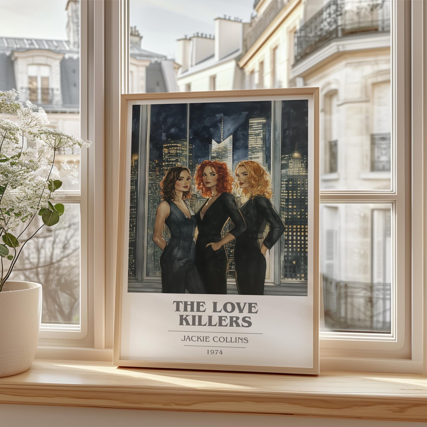 The Love Killers by Jackie Collins | Book Poster | Literary Art Gift For Book Lover | Novel Inspired Wall Art