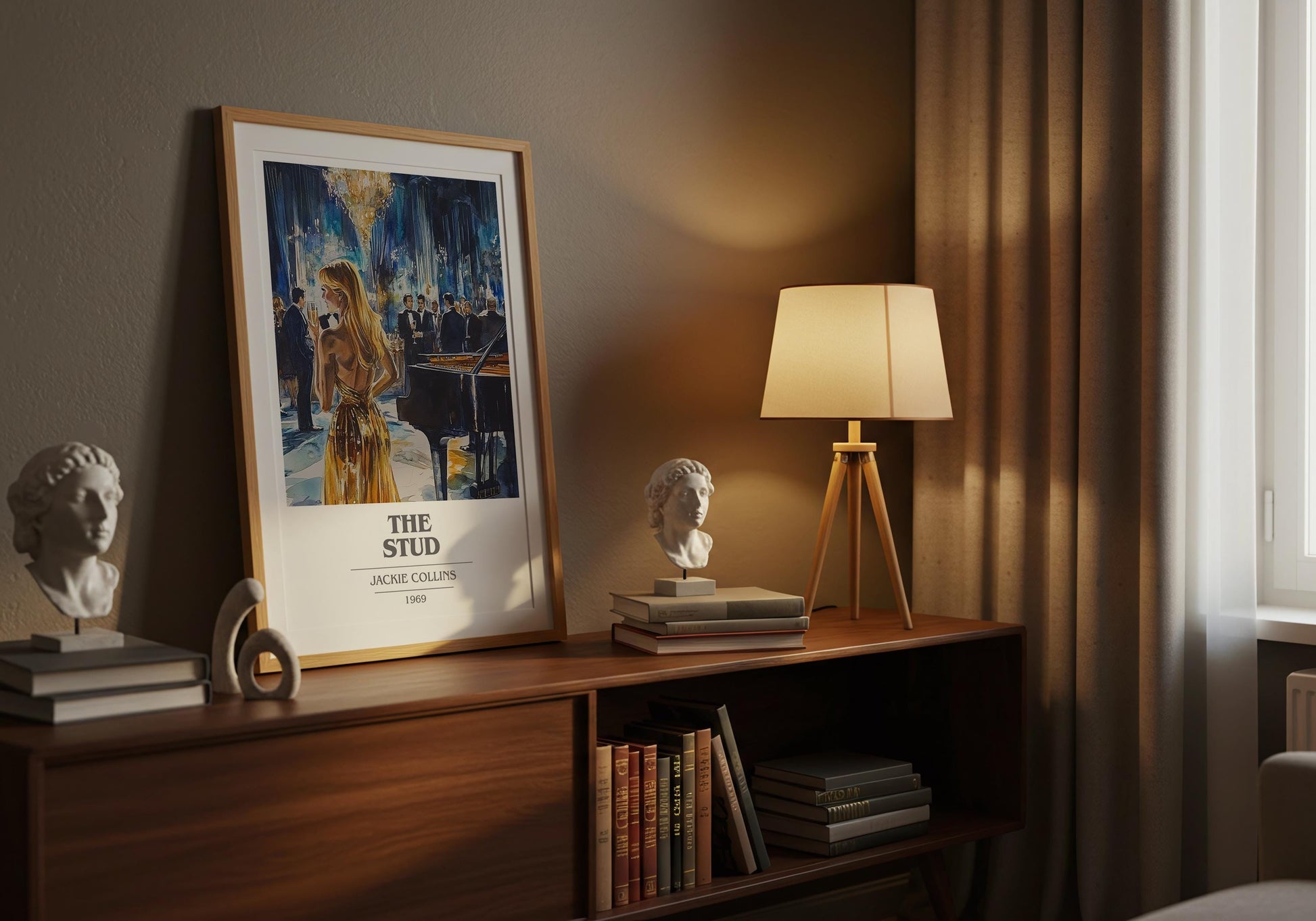 The Stud by Jackie Collins | Book Poster | Literary Art Gift For Book Lover | Novel Inspired Wall Art