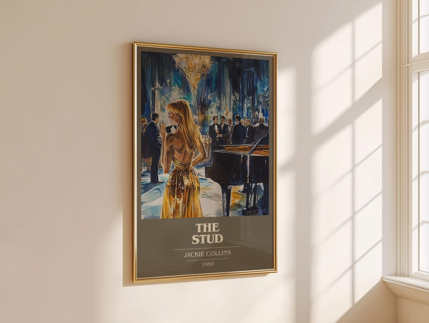 The Stud by Jackie Collins | Book Poster | Literary Art Gift For Book Lover | Novel Inspired Wall Art