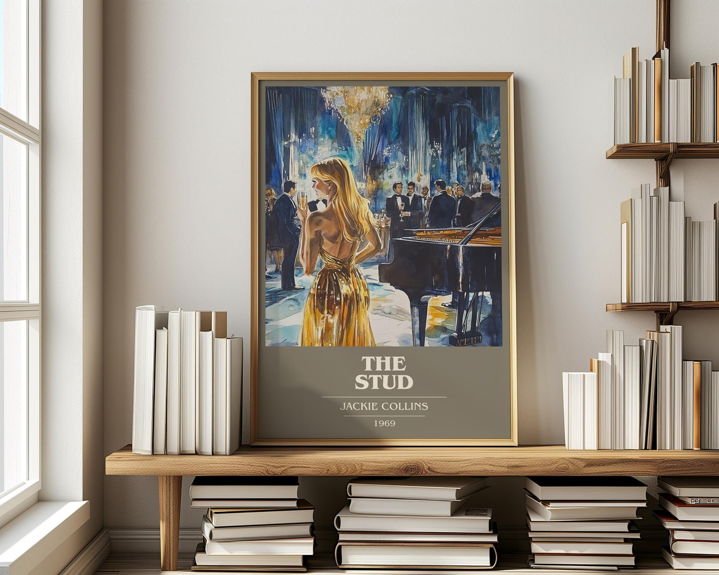 The Stud by Jackie Collins | Book Poster | Literary Art Gift For Book Lover | Novel Inspired Wall Art