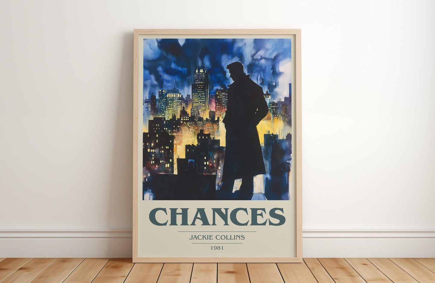 Chances by Jackie Collins | Book Poster | Literary Art Gift For Book Lover | Novel Inspired Wall Art