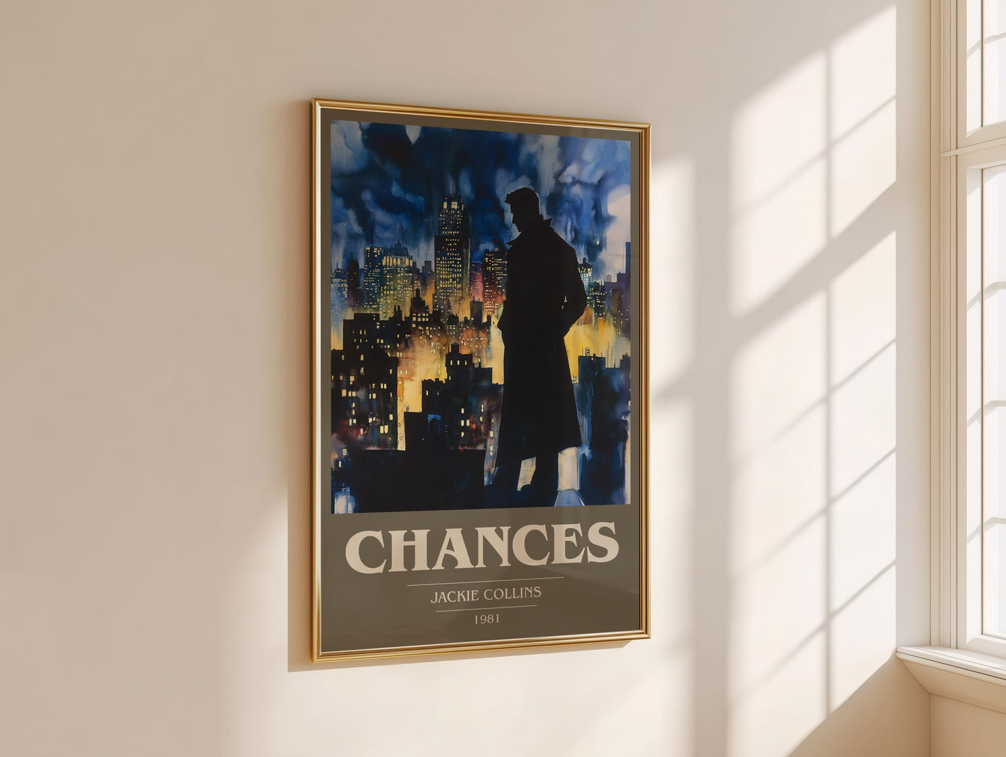 Chances by Jackie Collins | Book Poster | Literary Art Gift For Book Lover | Novel Inspired Wall Art