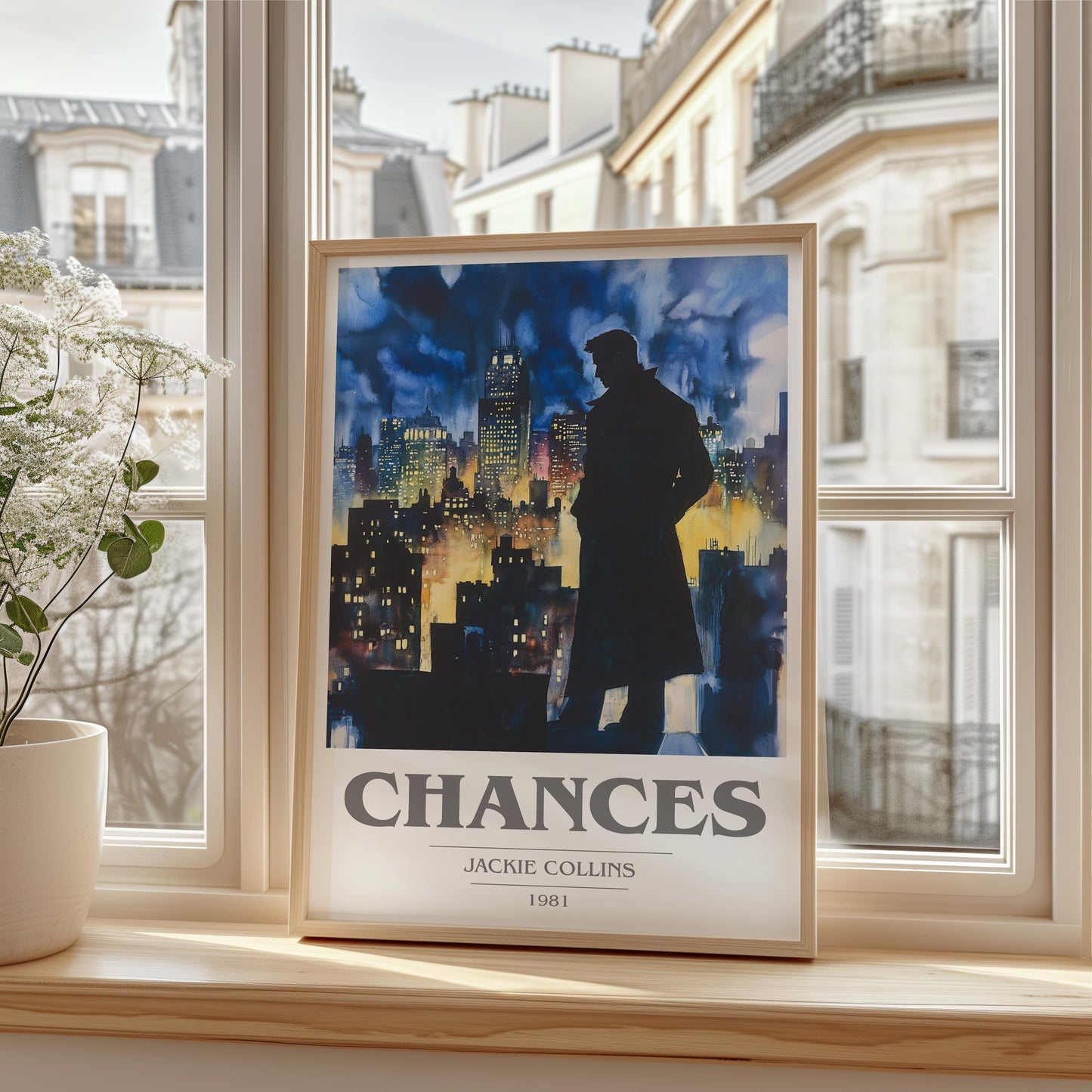 Chances by Jackie Collins | Book Poster | Literary Art Gift For Book Lover | Novel Inspired Wall Art