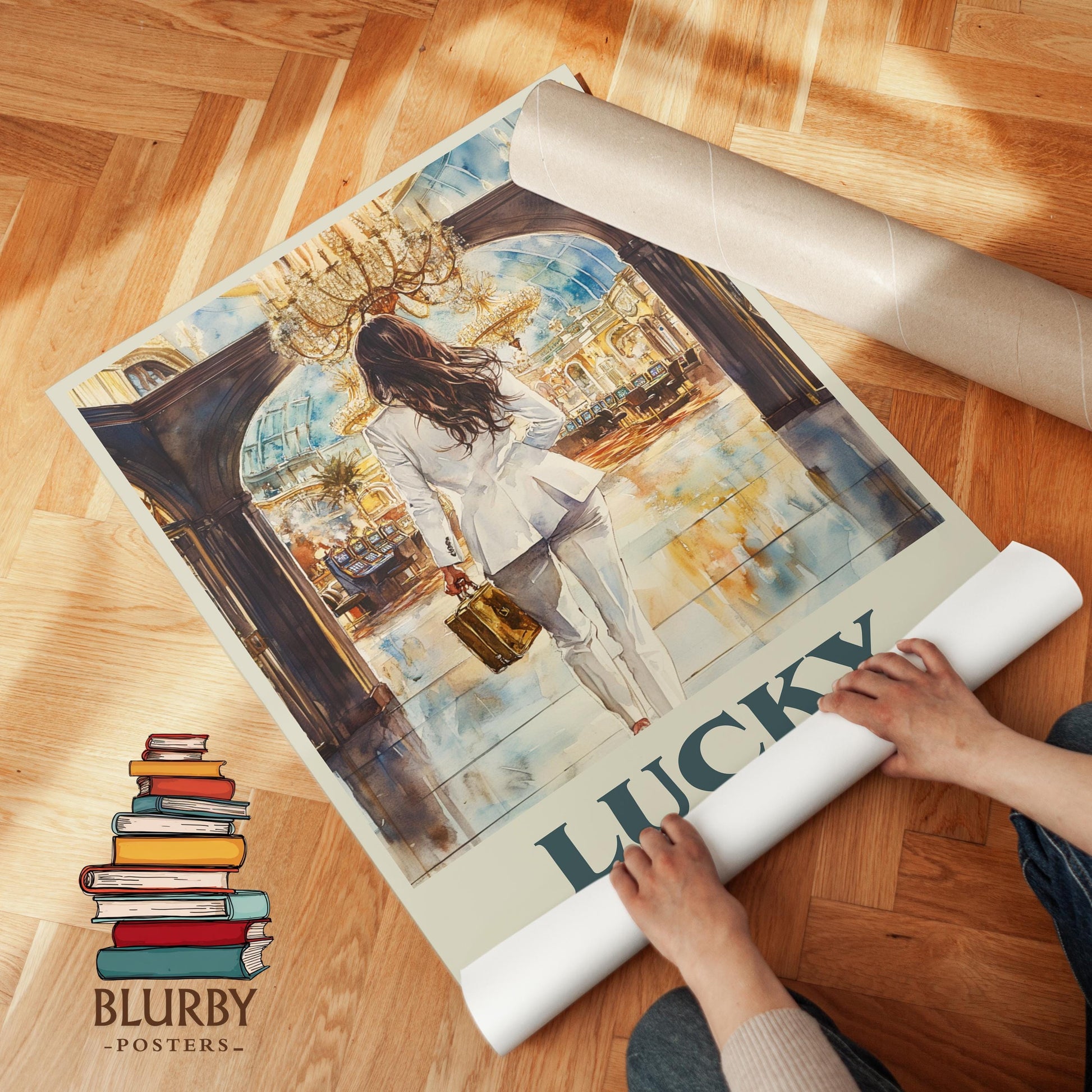 Lucky by Jackie Collins | Book Poster | Literary Art Gift For Book Lover | Novel Inspired Wall Art