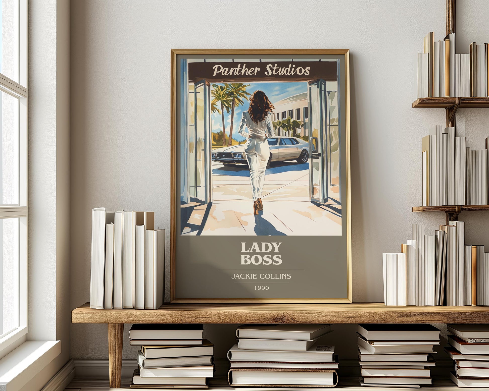 Lady Boss by Jackie Collins | Book Poster | Literary Art Gift For Book Lover | Novel Inspired Wall Art