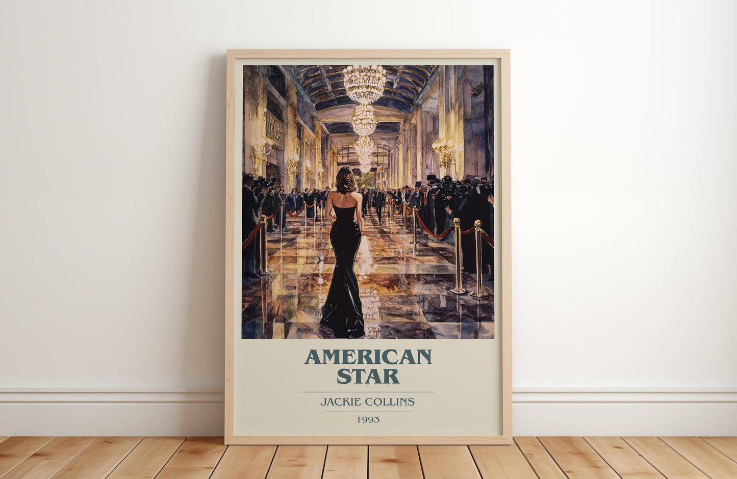 American Star by Jackie Collins | Book Poster | Literary Art Gift For Book Lover | Novel Inspired Wall Art