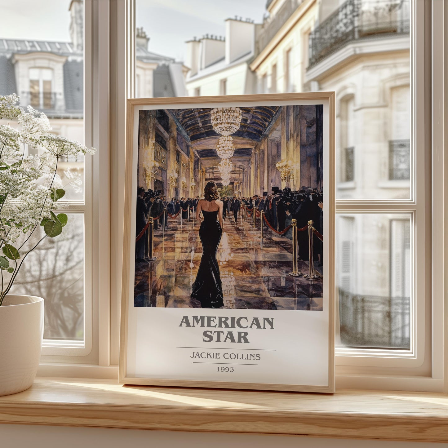 American Star by Jackie Collins | Book Poster | Literary Art Gift For Book Lover | Novel Inspired Wall Art