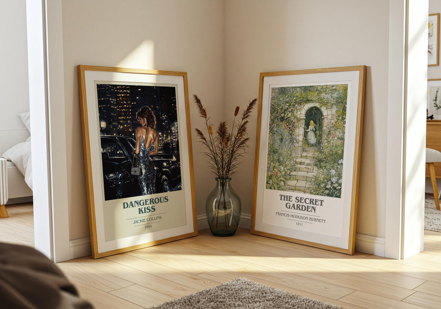 Dangerous Kiss by Jackie Collins | Book Poster | Literary Art Gift For Book Lover | Novel Inspired Wall Art