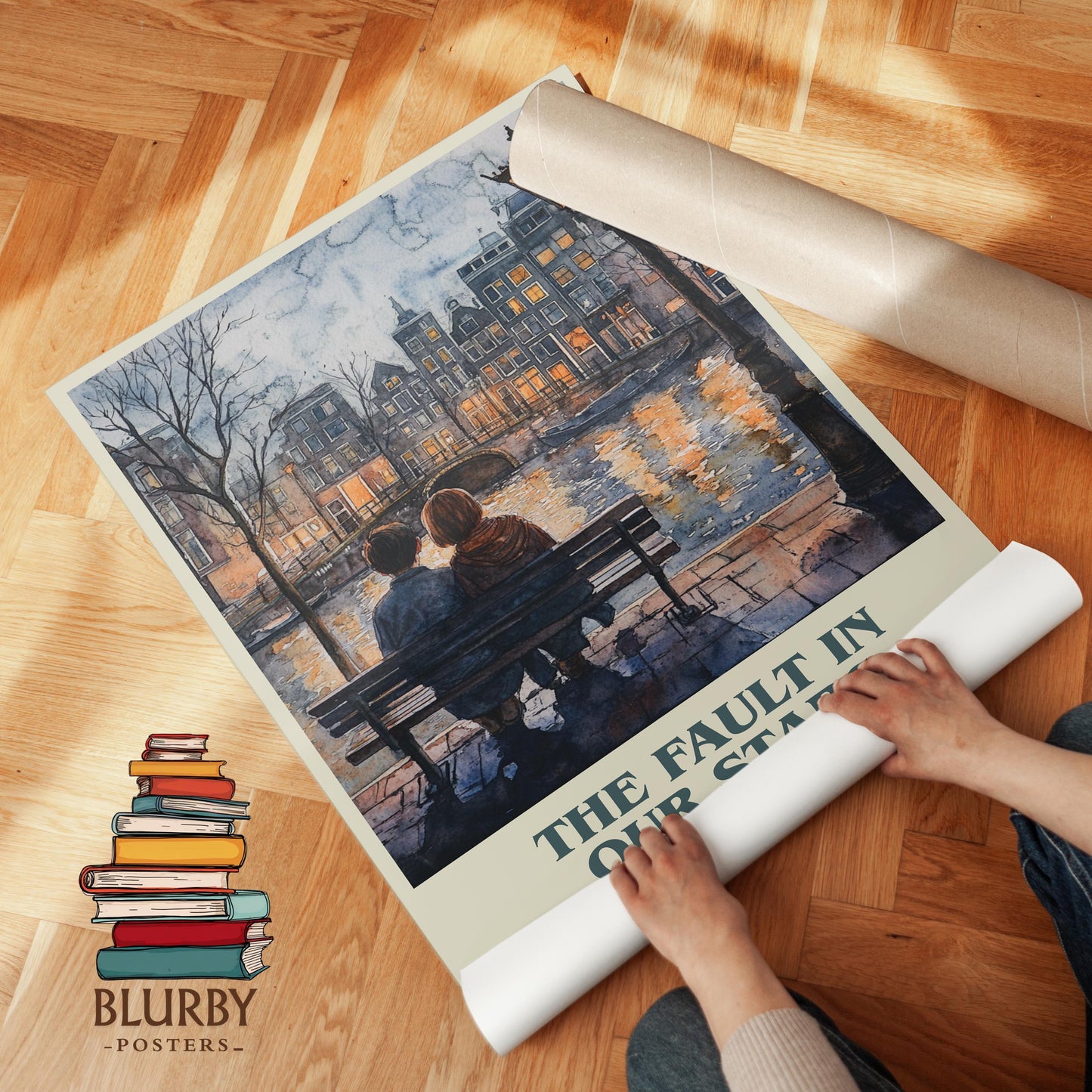 The Fault In Our Stars by John Green | Book Poster | Literary Art Gift For Book Lover | Novel Inspired Wall Art