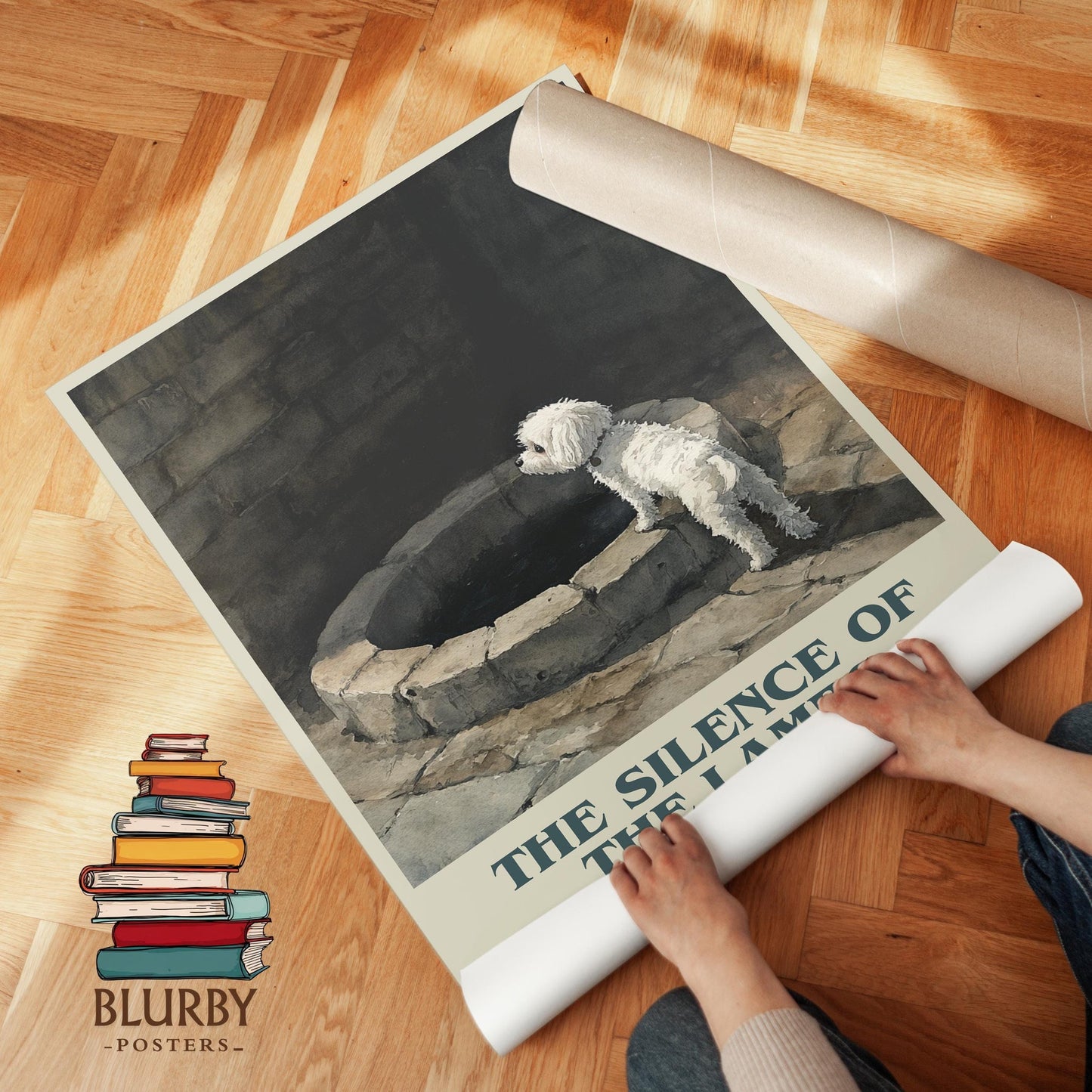 The Silence of the Lambs book poster packaging – museum-quality print rolled in protective tube