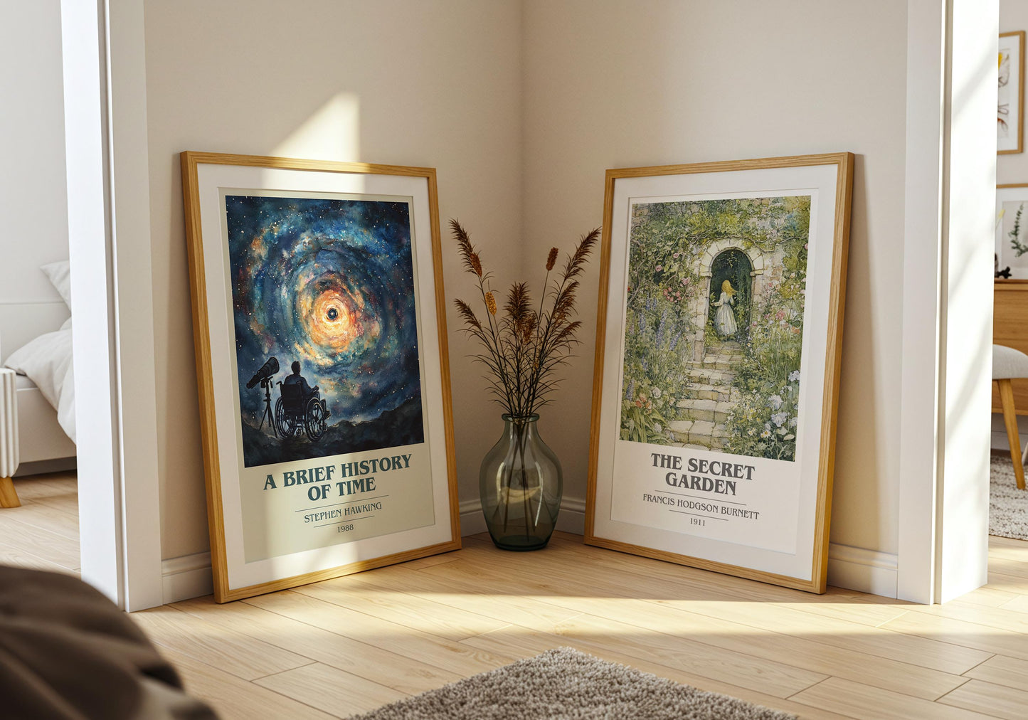 A Brief History of Time book poster packaging – museum-quality print rolled in protective tube