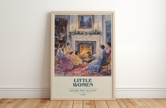 Little Women by Louisa May Alcott | Book Poster | Literary Art Gift For Book Lover | Novel Inspired Wall Art | Free Delivery