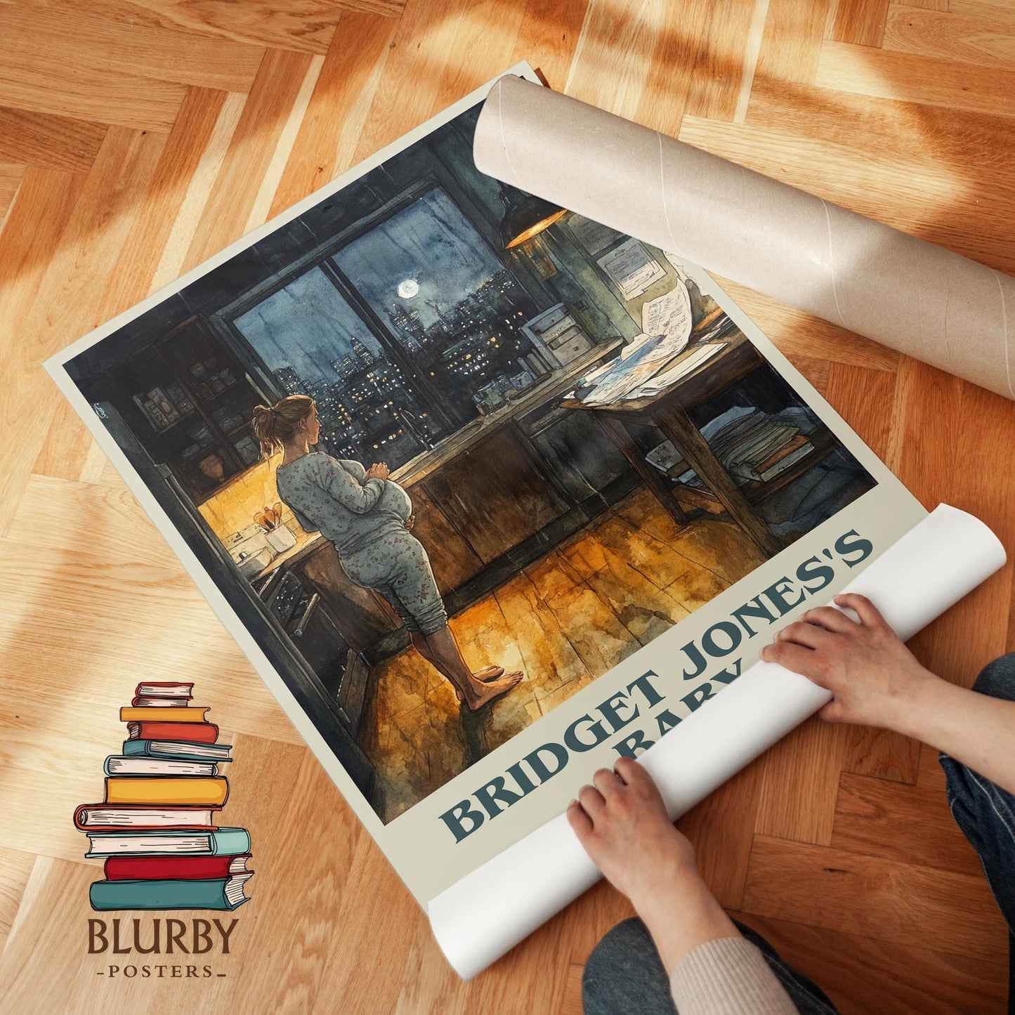 Bridget Jones's baby book poster packaging – museum-quality print rolled in protective tube