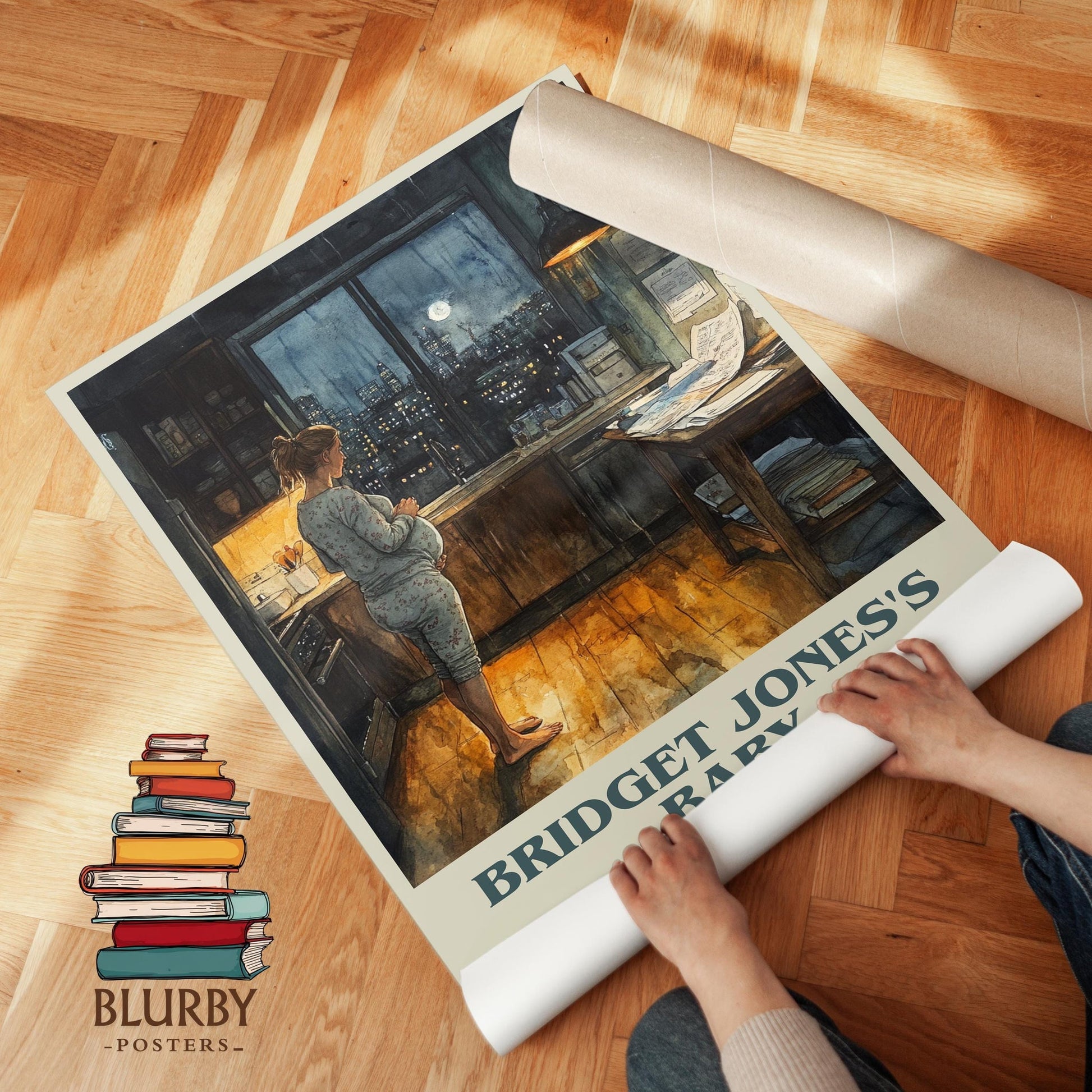 Bridget Jones's baby book poster packaging – museum-quality print rolled in protective tube