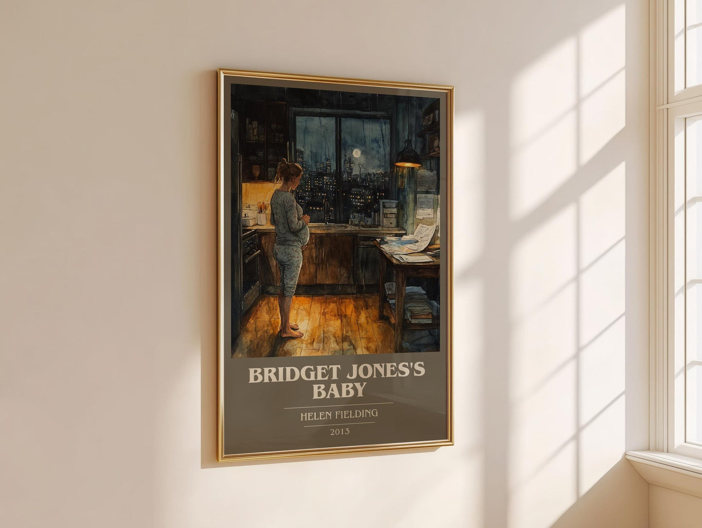Bridget Jones's baby book cover book poster framed on wall – romance wall art
