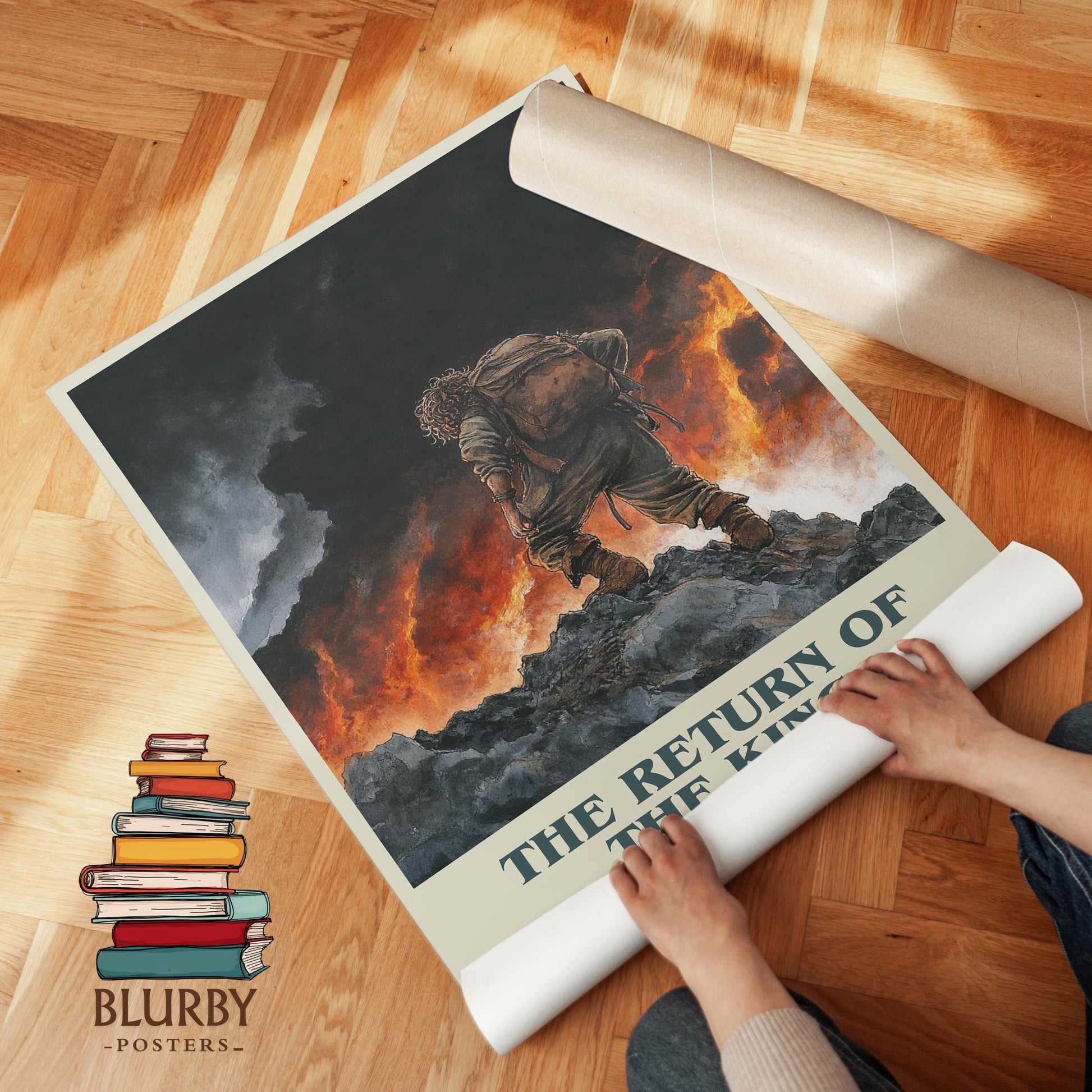 The Return Of The King by J.R.R Tolkien | Book Poster | Literary Art Gift For Book Lover | Novel Inspired Wall Art | Free Delivery