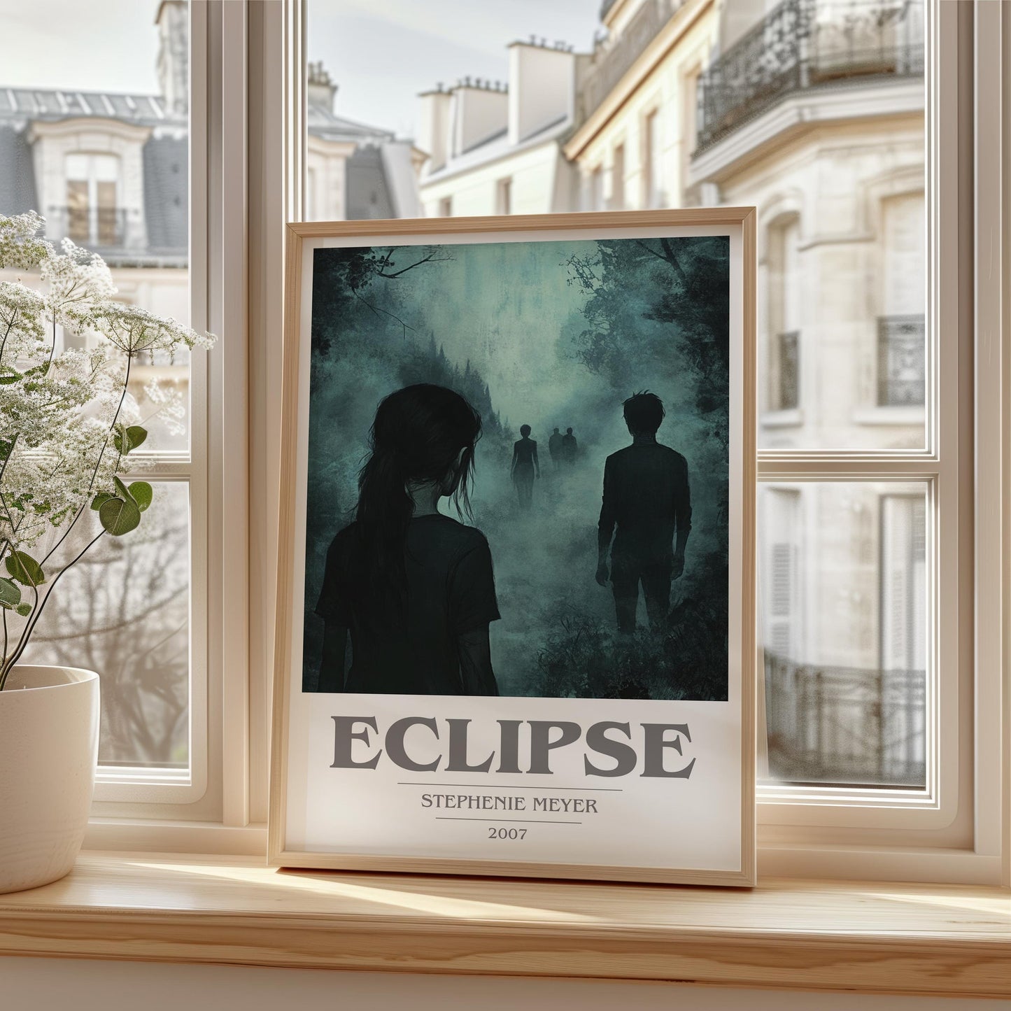 Eclipse book cover poster colour and style options – Stephenie Meyer book art