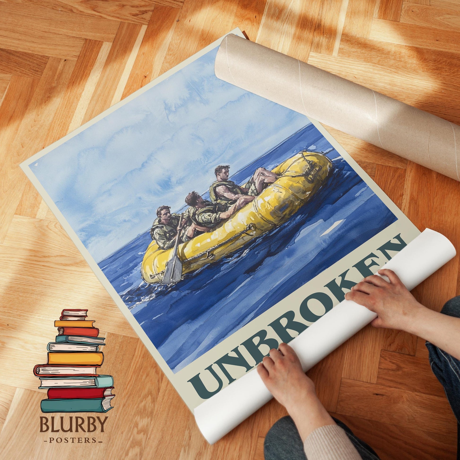 Unbroken book cover poster paired in gallery wall – literary art prints