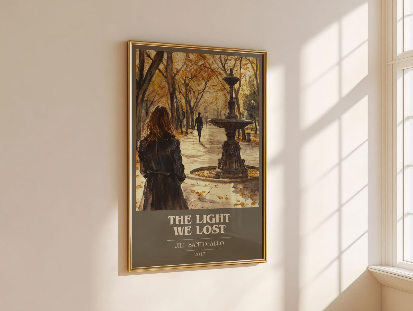 The Light We Lost book cover book poster framed on wall – romance wall art