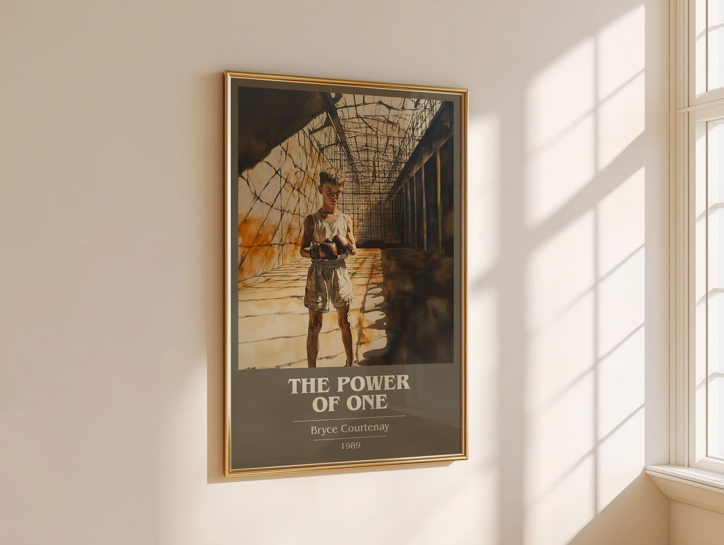The Power of One book cover book poster framed on wall – classic literature wall art