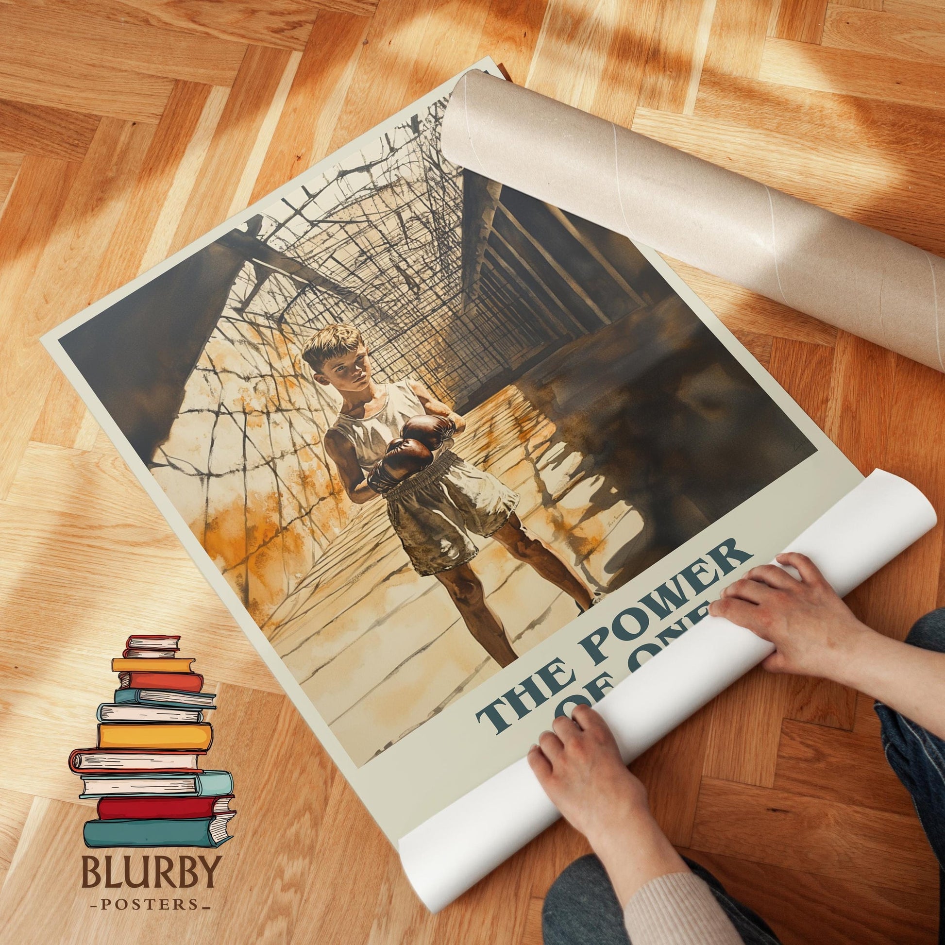 The Power of One book poster packaging – museum-quality print rolled in protective tube