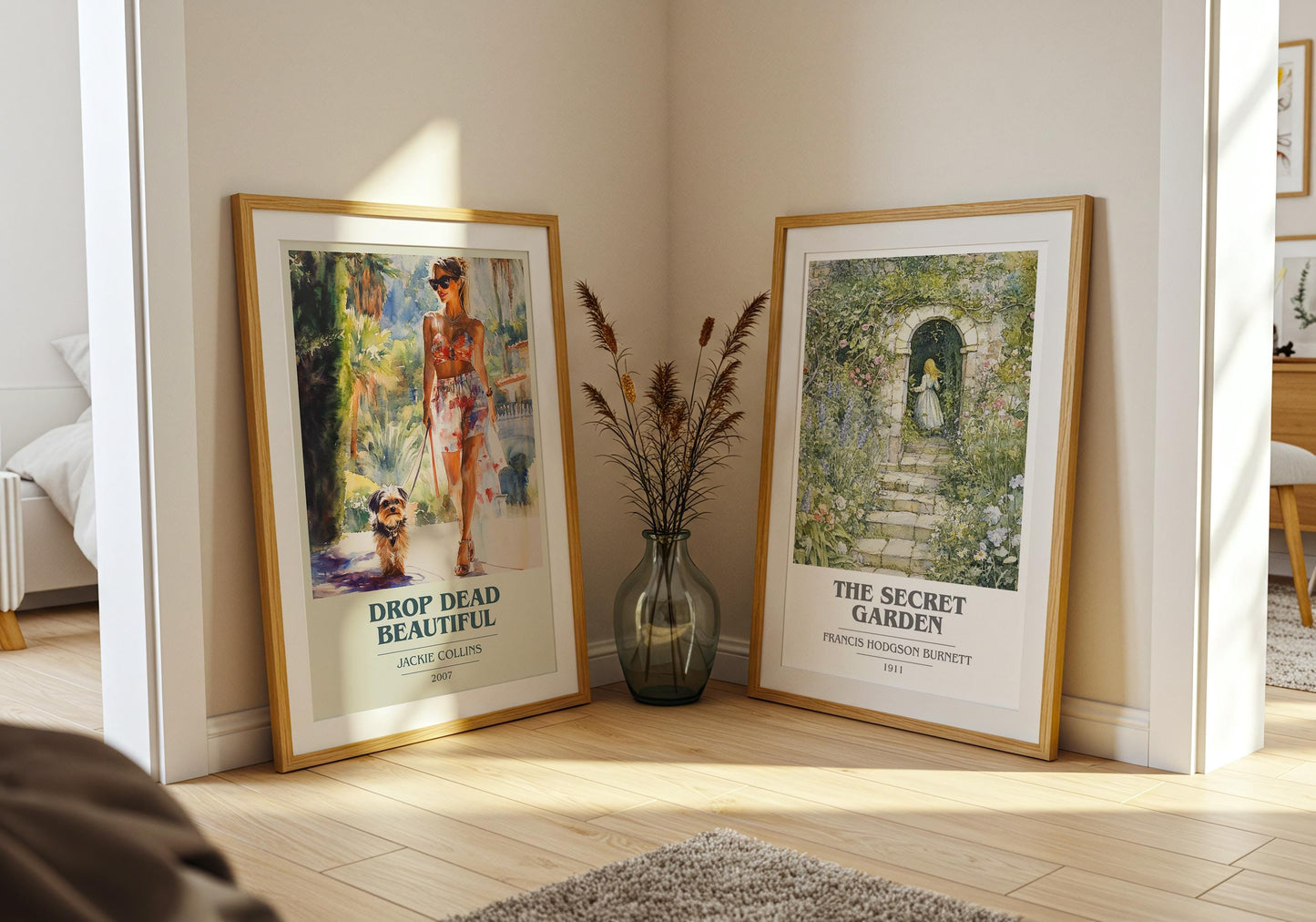 Drop Dead Beautiful by Jackie Collins | Book Poster | Literary Art Gift For Book Lover | Novel Inspired Wall Art | Free Delivery