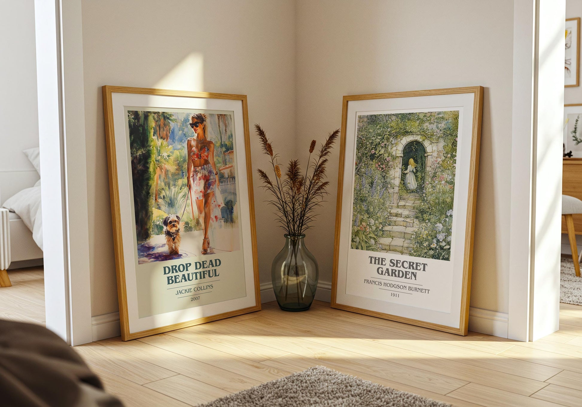 Drop Dead Beautiful by Jackie Collins | Book Poster | Literary Art Gift For Book Lover | Novel Inspired Wall Art | Free Delivery