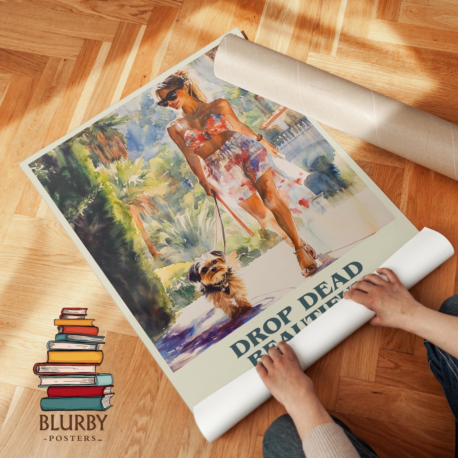 Drop Dead Beautiful by Jackie Collins | Book Poster | Literary Art Gift For Book Lover | Novel Inspired Wall Art | Free Delivery