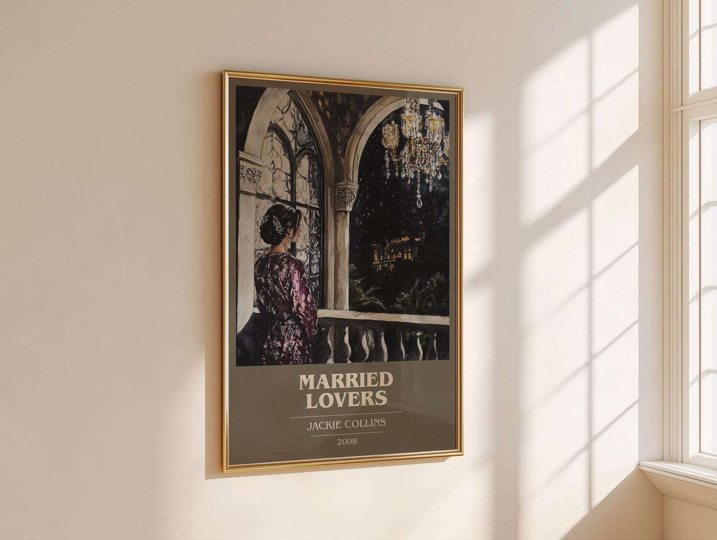 Married Lovers by Jackie Collins | Book Poster | Literary Art Gift For Book Lover | Novel Inspired Wall Art | Free Delivery
